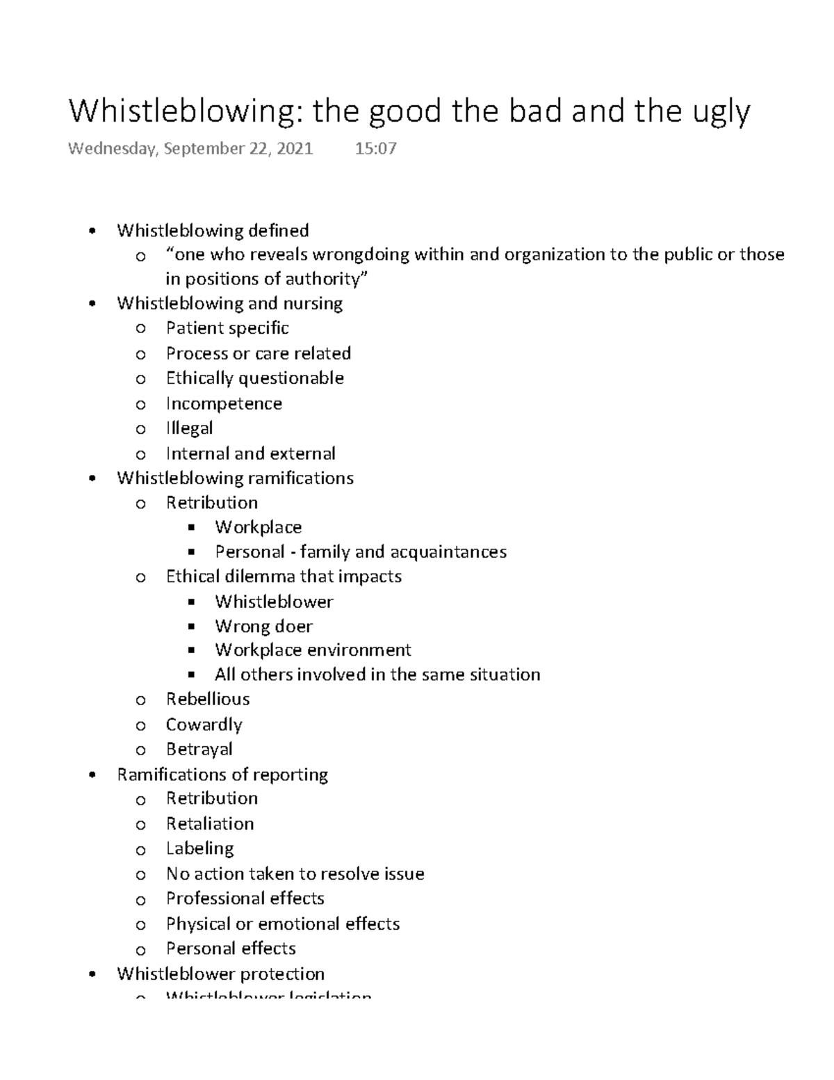 Whistleblowing the good the bad and the ugly Whistleblowing defined “one who reveals