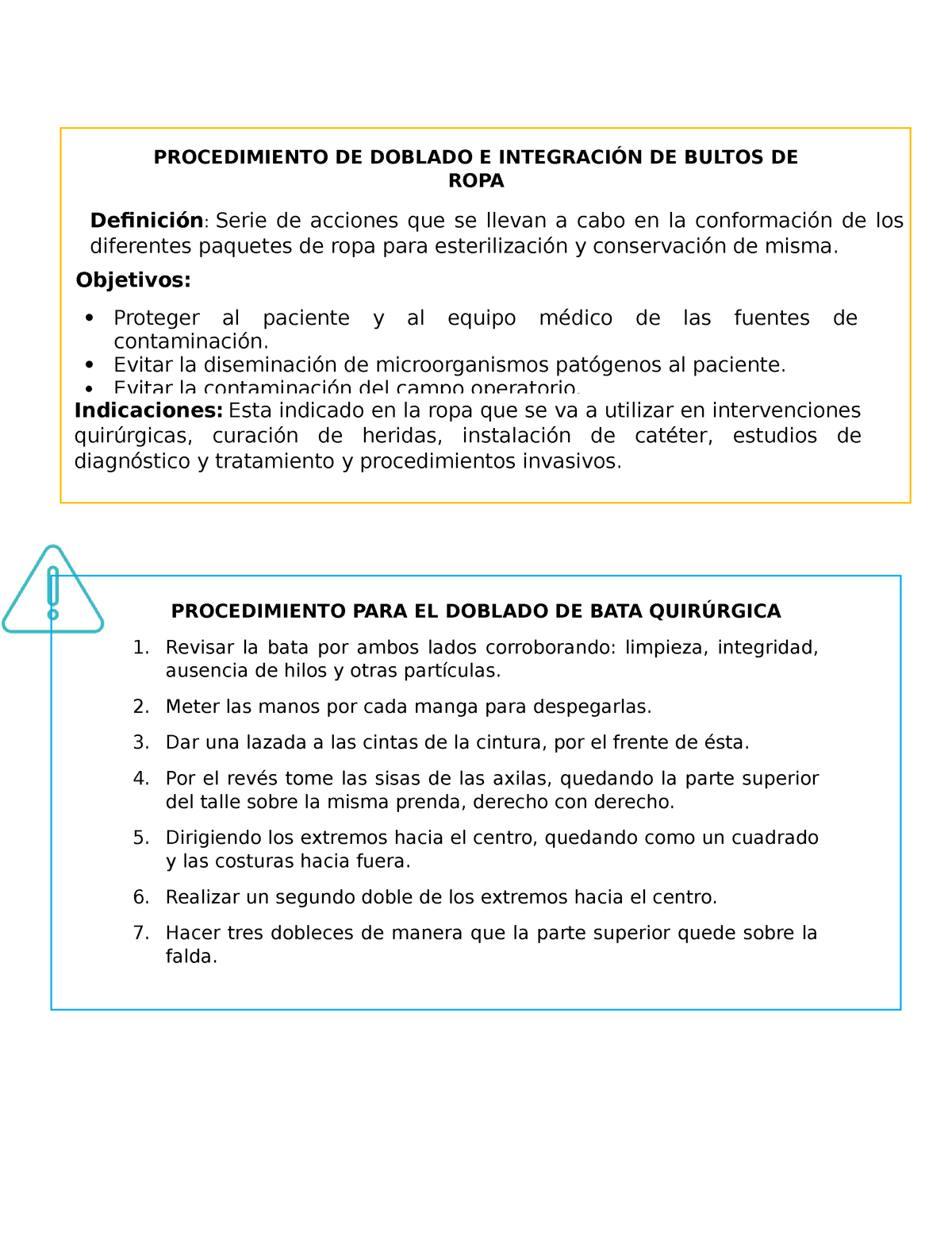 Tarjetas DE Doblado E Integración DE Bultos DE ROPA - PROCEDIMIENTO DE  DOBLADO E DE BULTOS DE ROPA - Studocu