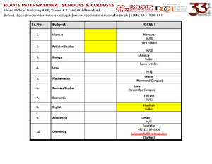 Syllabus and Date sheet IG I Promotional Examination May Final 2022 ...