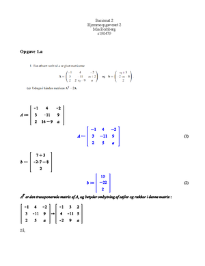 Hjemmeaflevering 1 Lavet Gennem Semesteret - (1)(1) (2)(2) (3)(3 ...