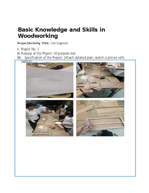 Project 2 - Domain - Basic Knowledge and Skills in Woodworking Project ...