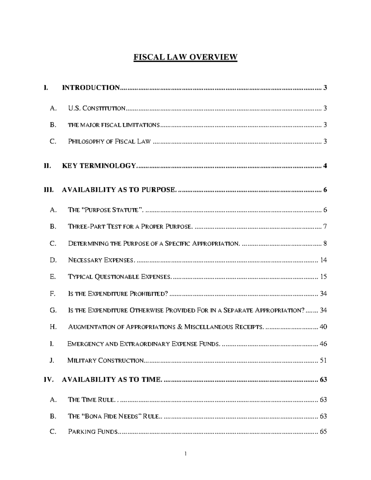 05. Fiscal Law Overview Author Department of Defense Standards of Conduct Office FISCAL LAW