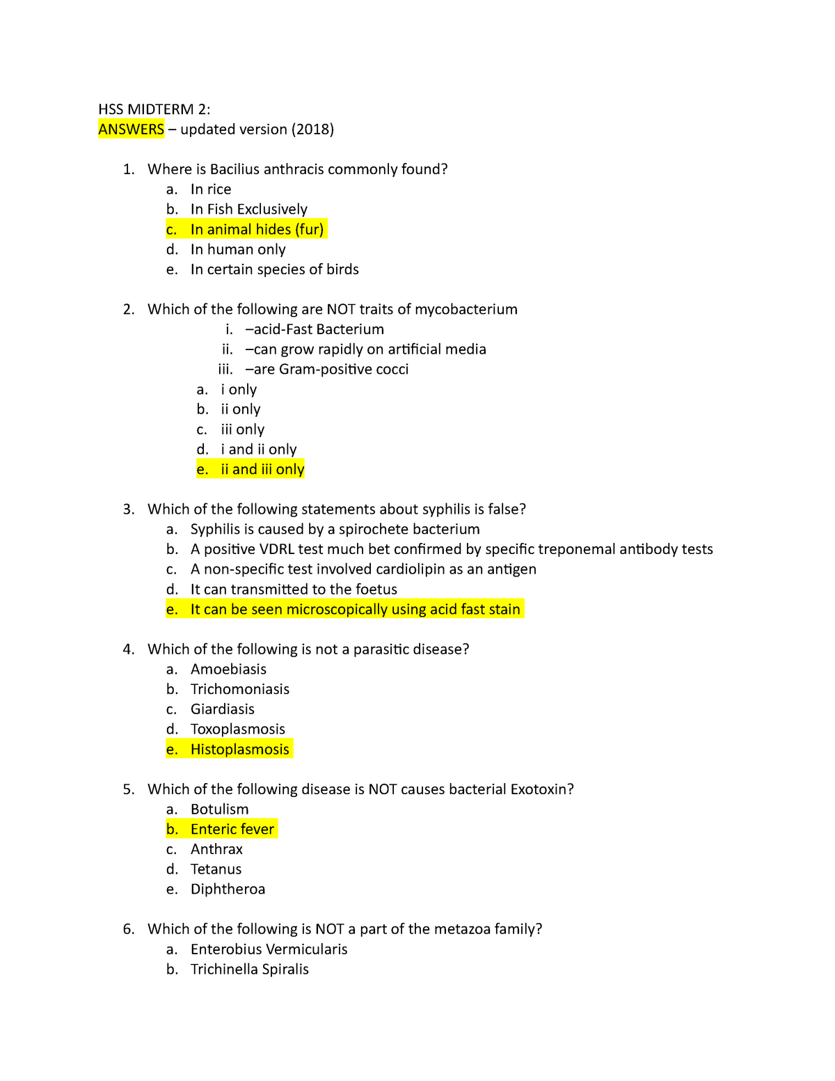 Midterm 2, questions and answers HSS MIDTERM 2 ANSWERS updated