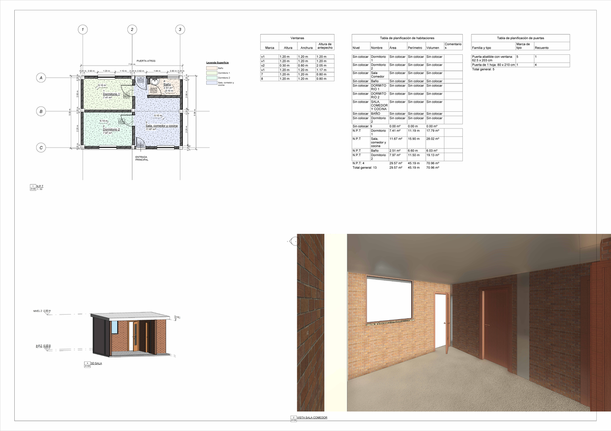 Tarea Modelado de la información - Metodología BIM - A 2 VISTA A 3 3D ...