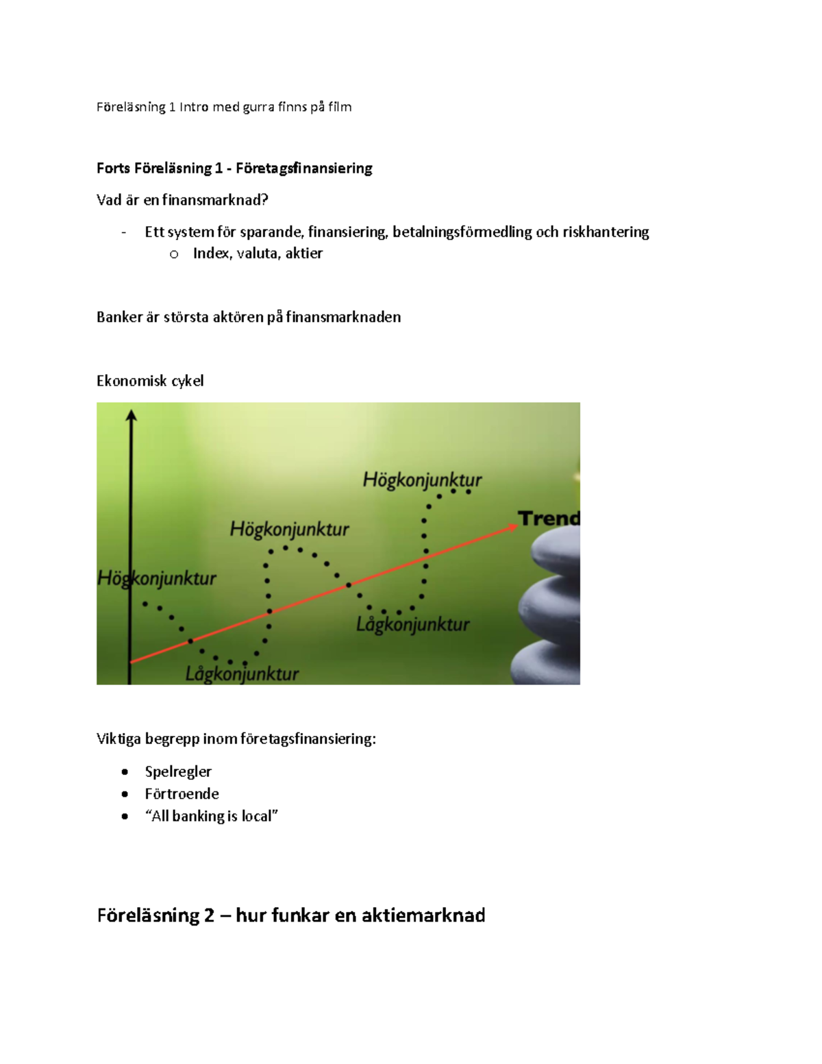 Investering Och Finansiering Föreläsningar - Föreläsning 1 Intro Med ...