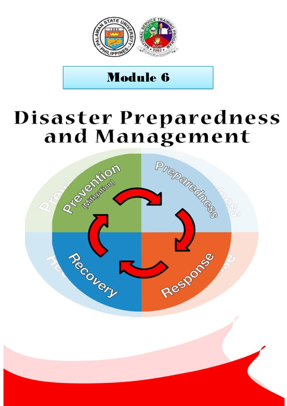 Module 6 Disaster Preparedness And Management Module Learning Let