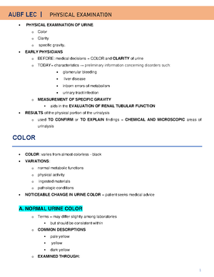 Synovial fluid - Mainly inclusions & crystals - Aubf lec Physiology ...