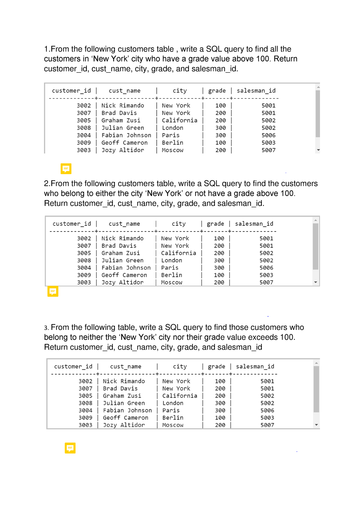 supply-chain-management-exercse-1-the-following-customers-table