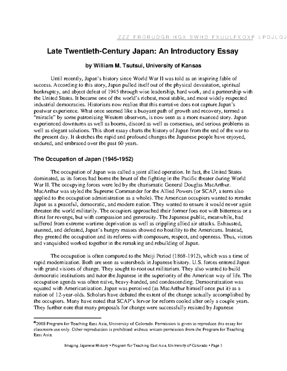 japan essay conclusion