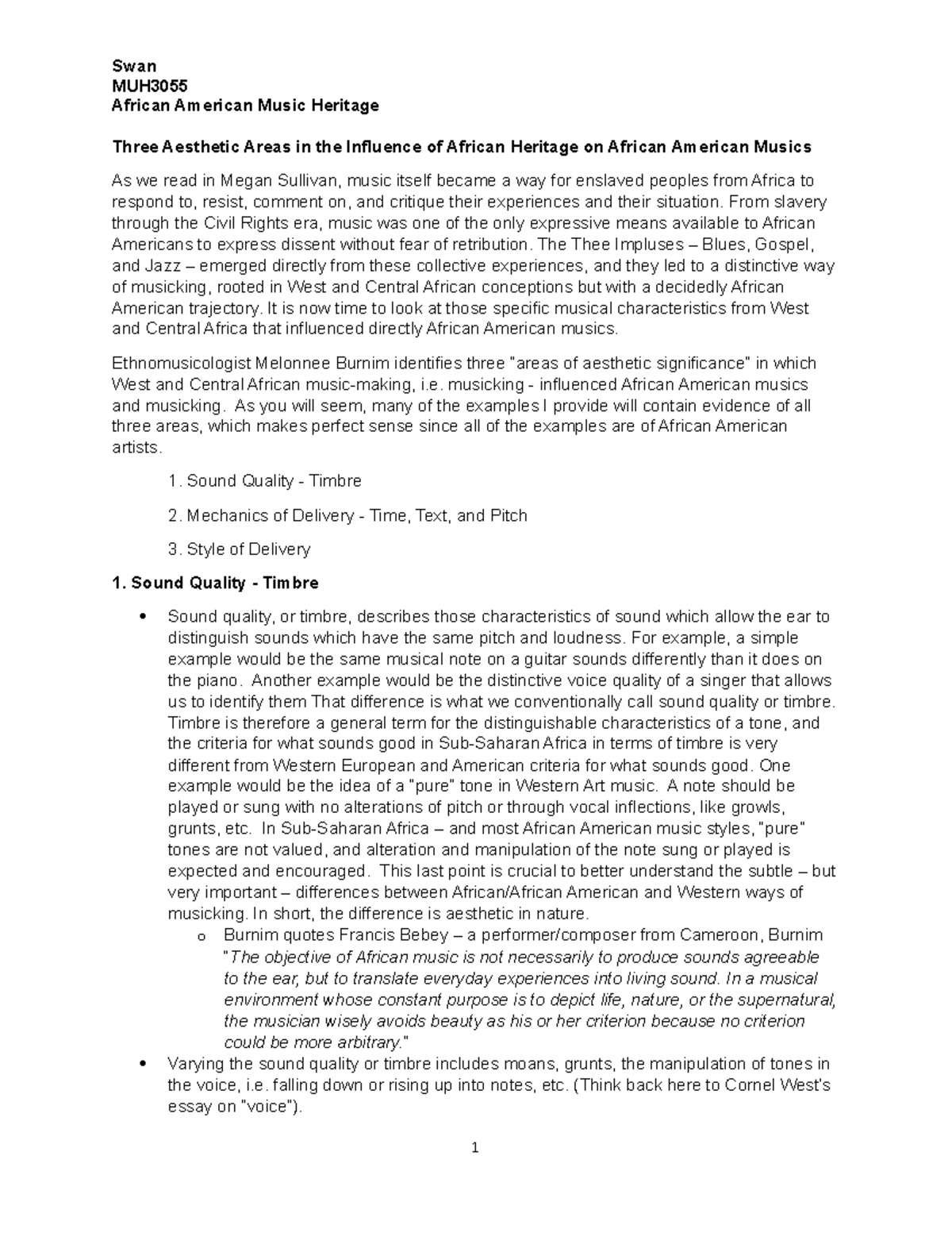 Making Sense Of African American >> Burnim Three Aesthetic Areas Muh 3055 Fc African American Making Sense Of African American >> Burnim Three Aesthetic Areas Muh 3055 Fc African American