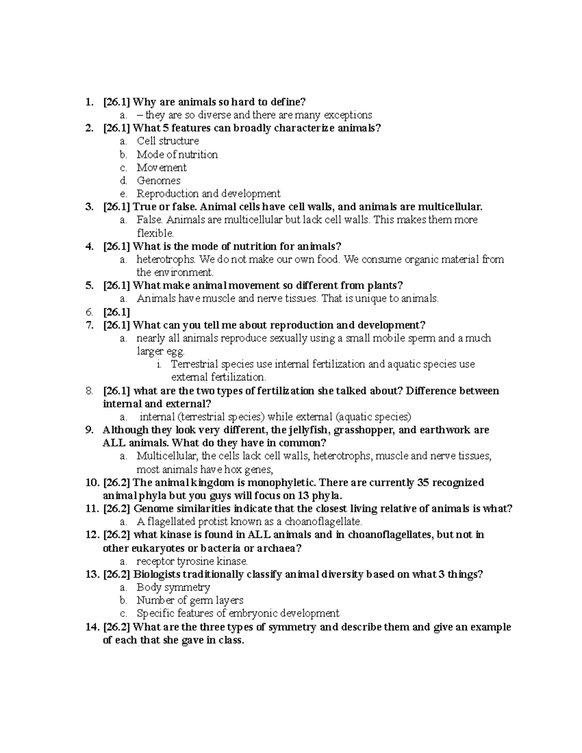 Week 4 Part 2 For Students 26 Why Are Animals So Hard To Define A
