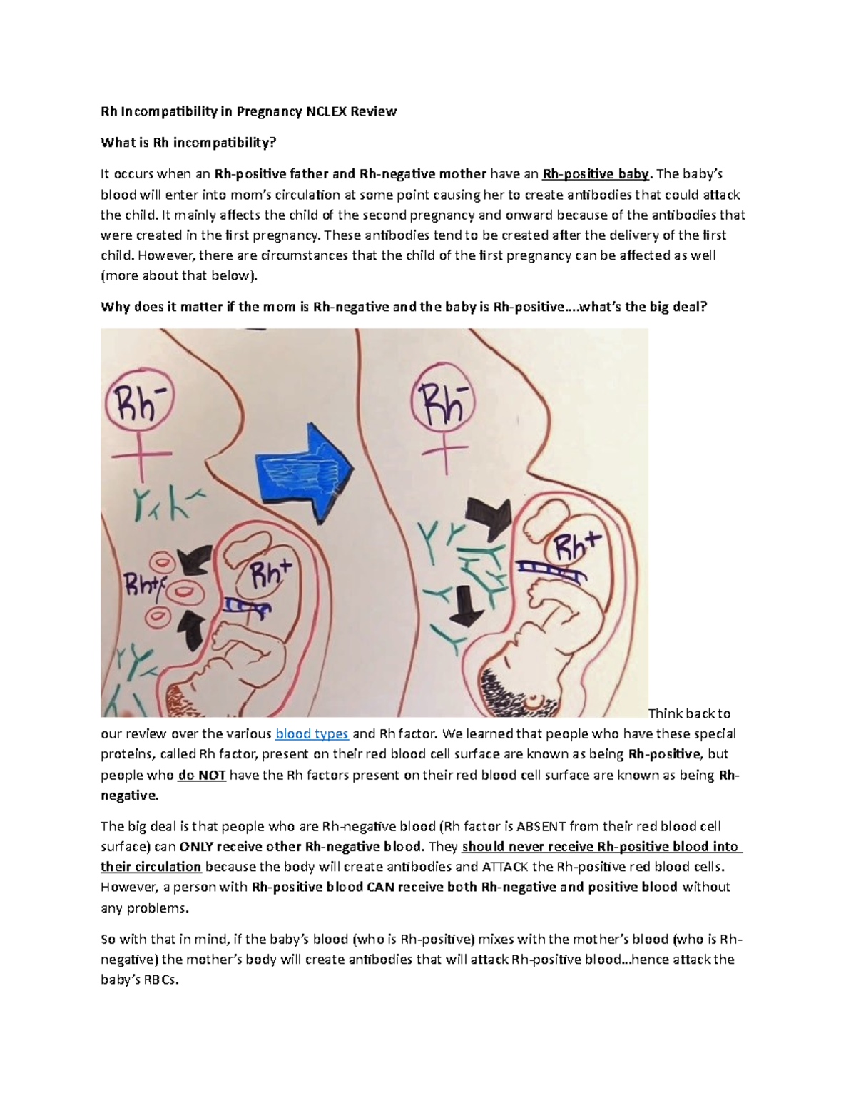 Rh Incompatibility In Pregnancy Nclex Review - Rh Incompatibility In ...