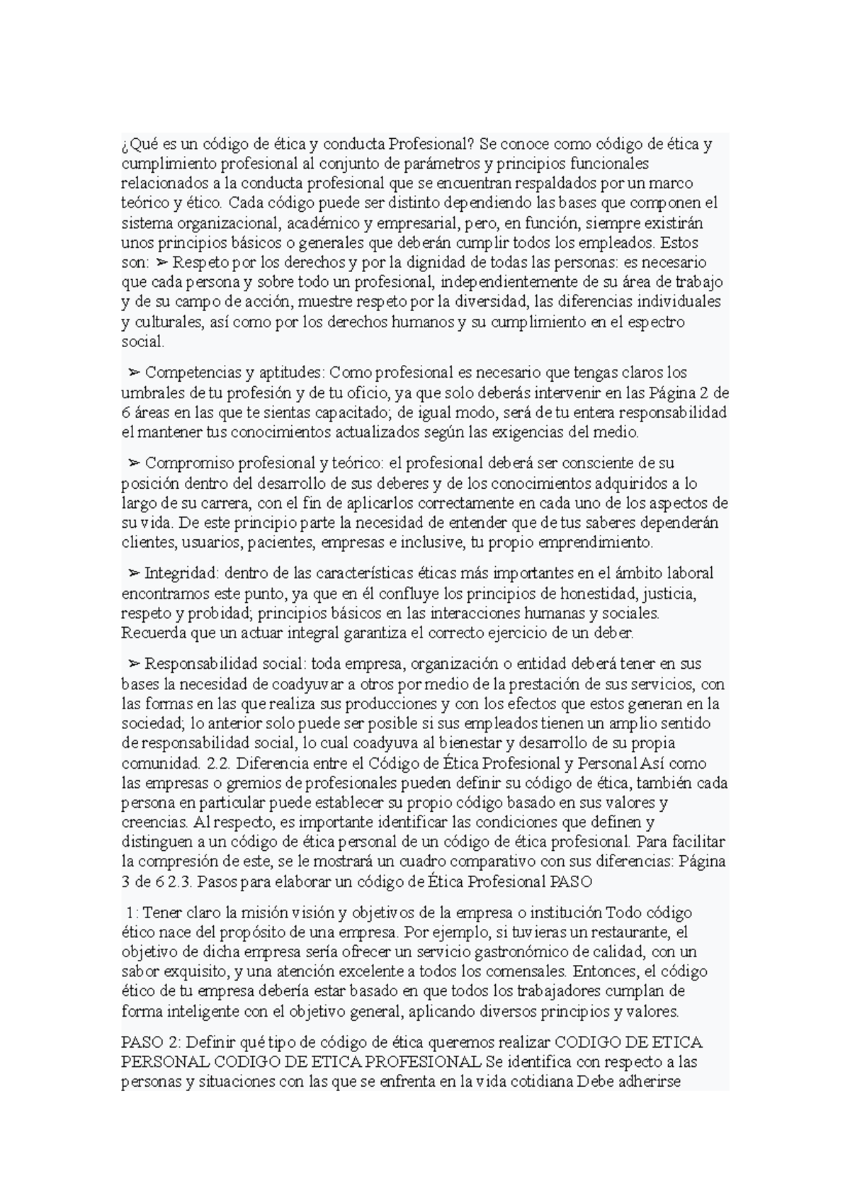 Qué es un código de ética y conducta Profesional - Cada código puede ...