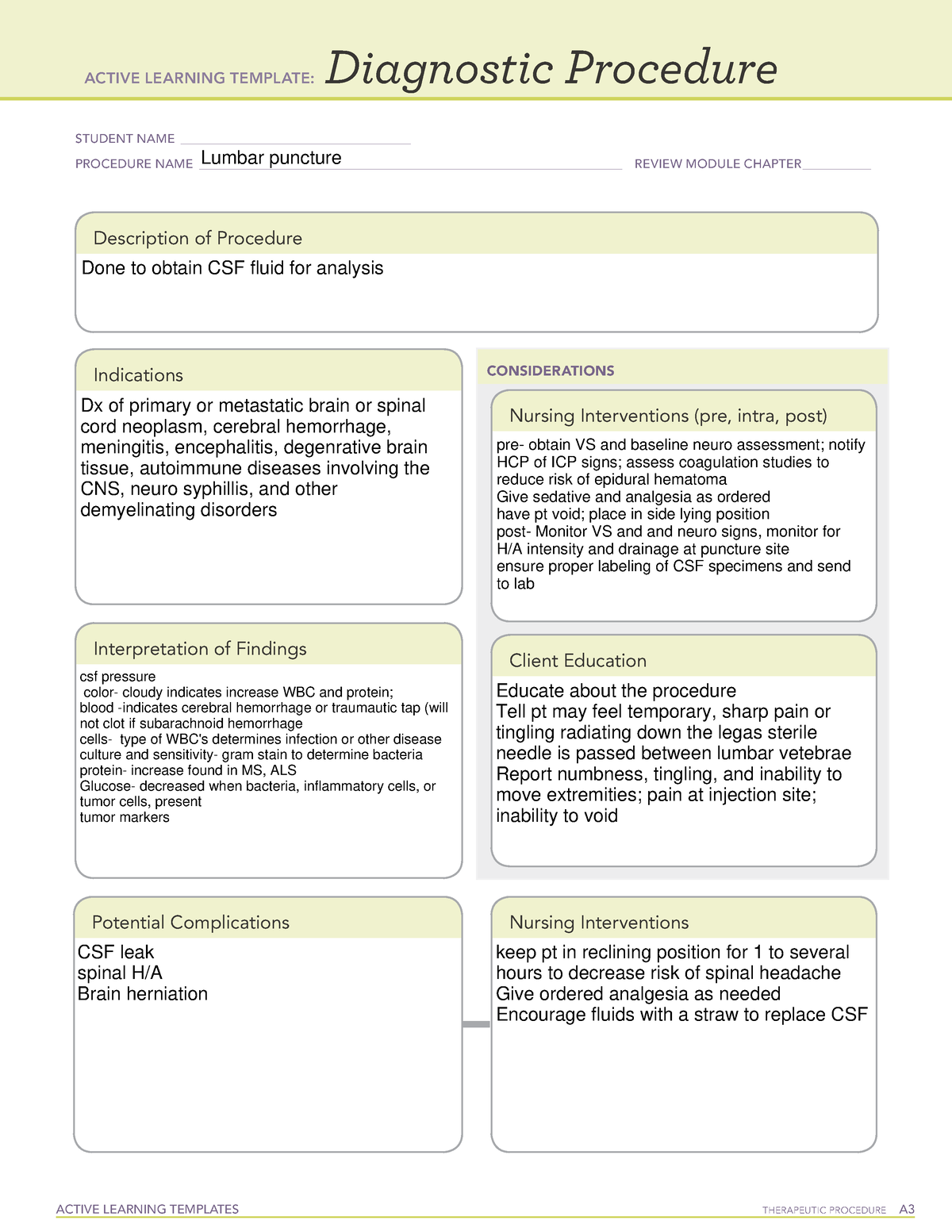 Lumbar Puncture Form Fill Out And Sign Printable Pdf - vrogue.co