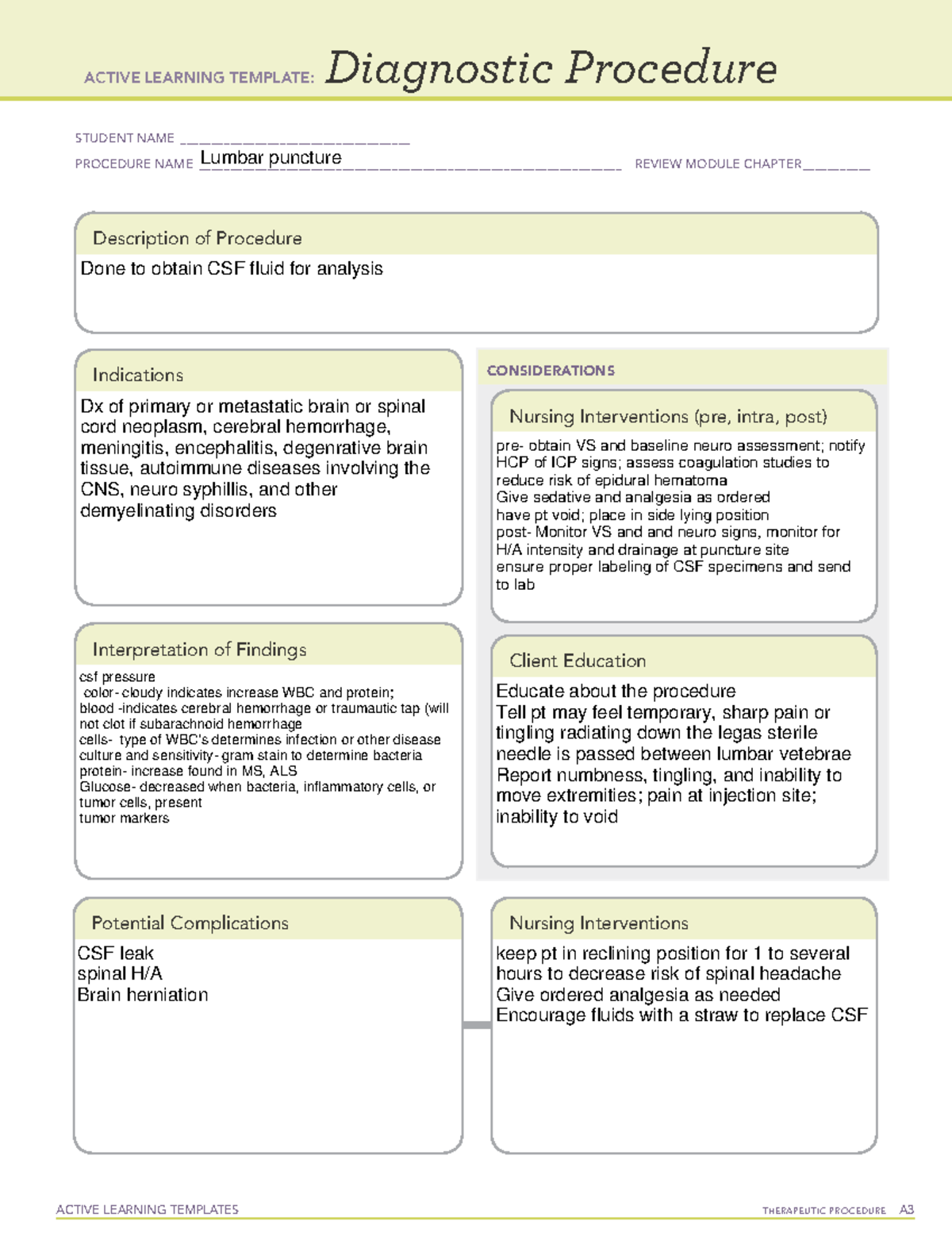 Lumbar Puncture Form Fill Out And Sign Printable Pdf - vrogue.co