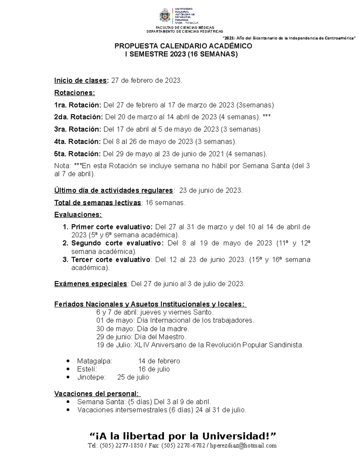 Calendario academico recinto de ciencias medicas 4