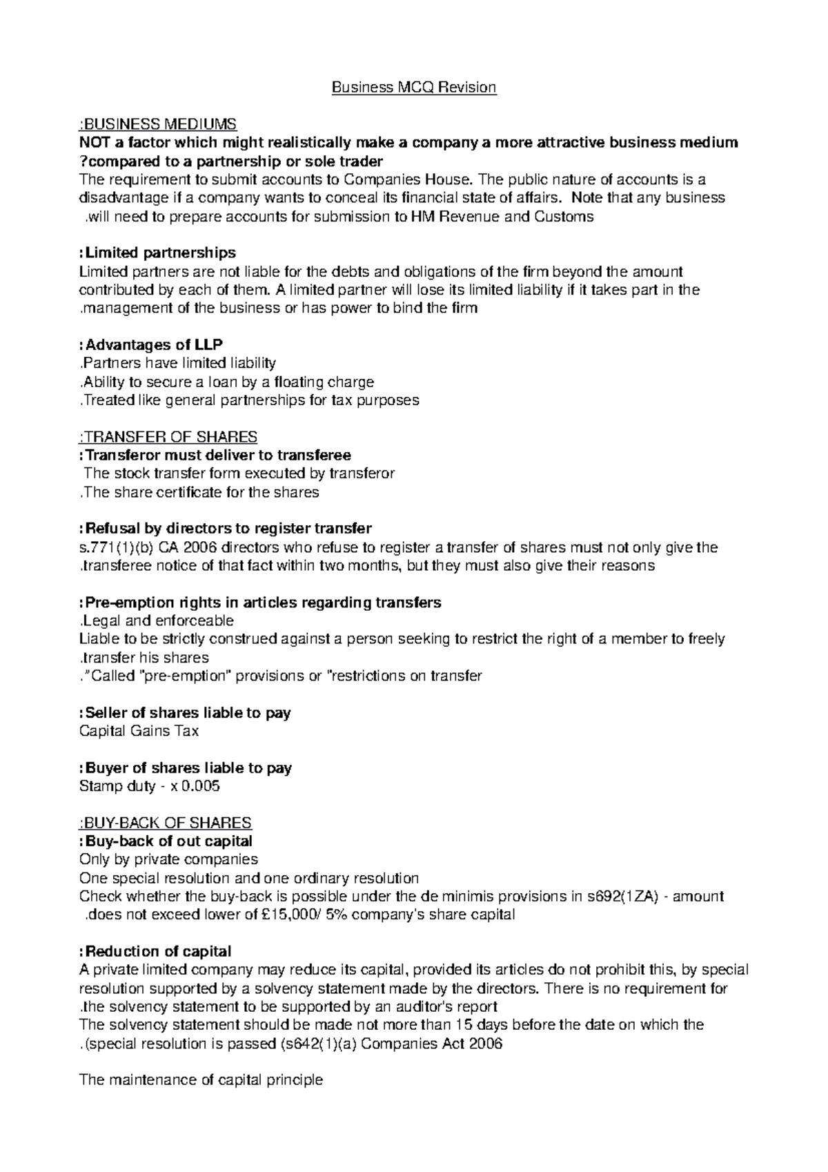 Business Mcq Studocu