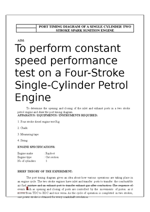 Valve Timing Diagram OF A Single Cylinder 4 Stroke Diesel Engine ...