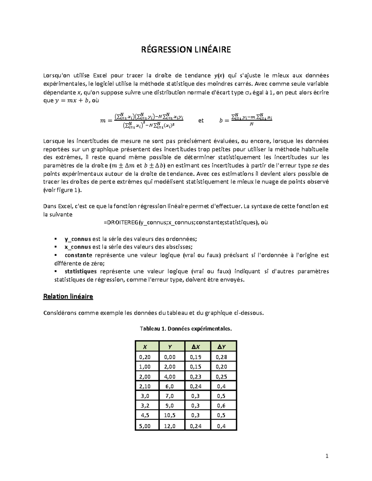 Regression-Lineaire - Regression lineaire - RÉGRESSION LINÉAIRE Lorsqu ...