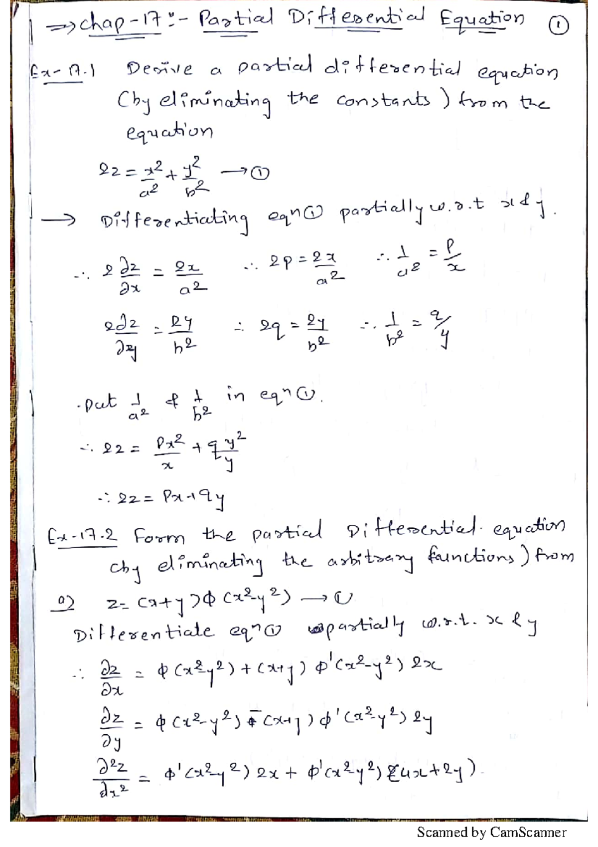 Chap-17 Partial Differential Equation - Information Technology - Studocu