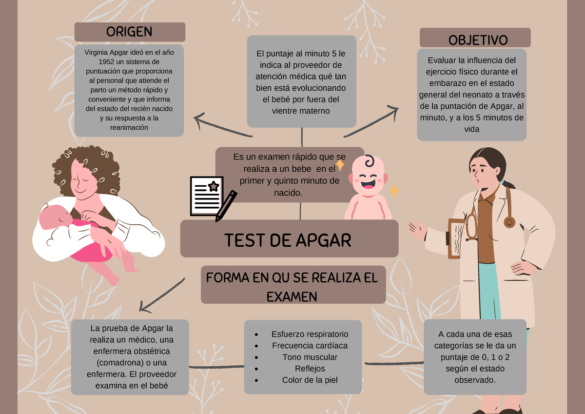 TEST DE Apgar - Cuidado Infantil - Es Un Examen Rápido Que Se Realiza A ...