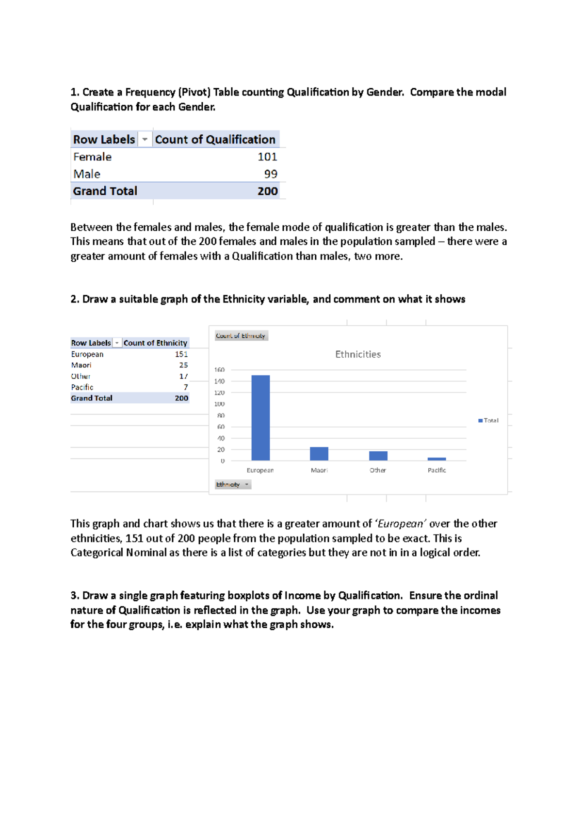 Assignment 1 - Statistics for Business - Victoria University - Studocu