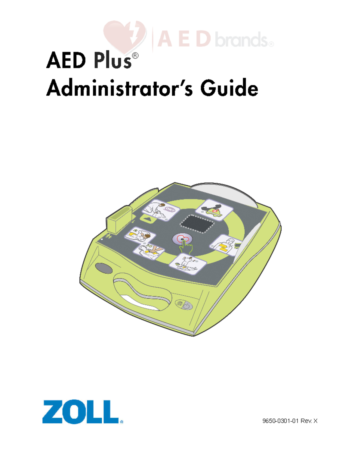 Zoll AED Plus Users Manual X - AED Plus Administrator’s Guide 9650-0301 ...