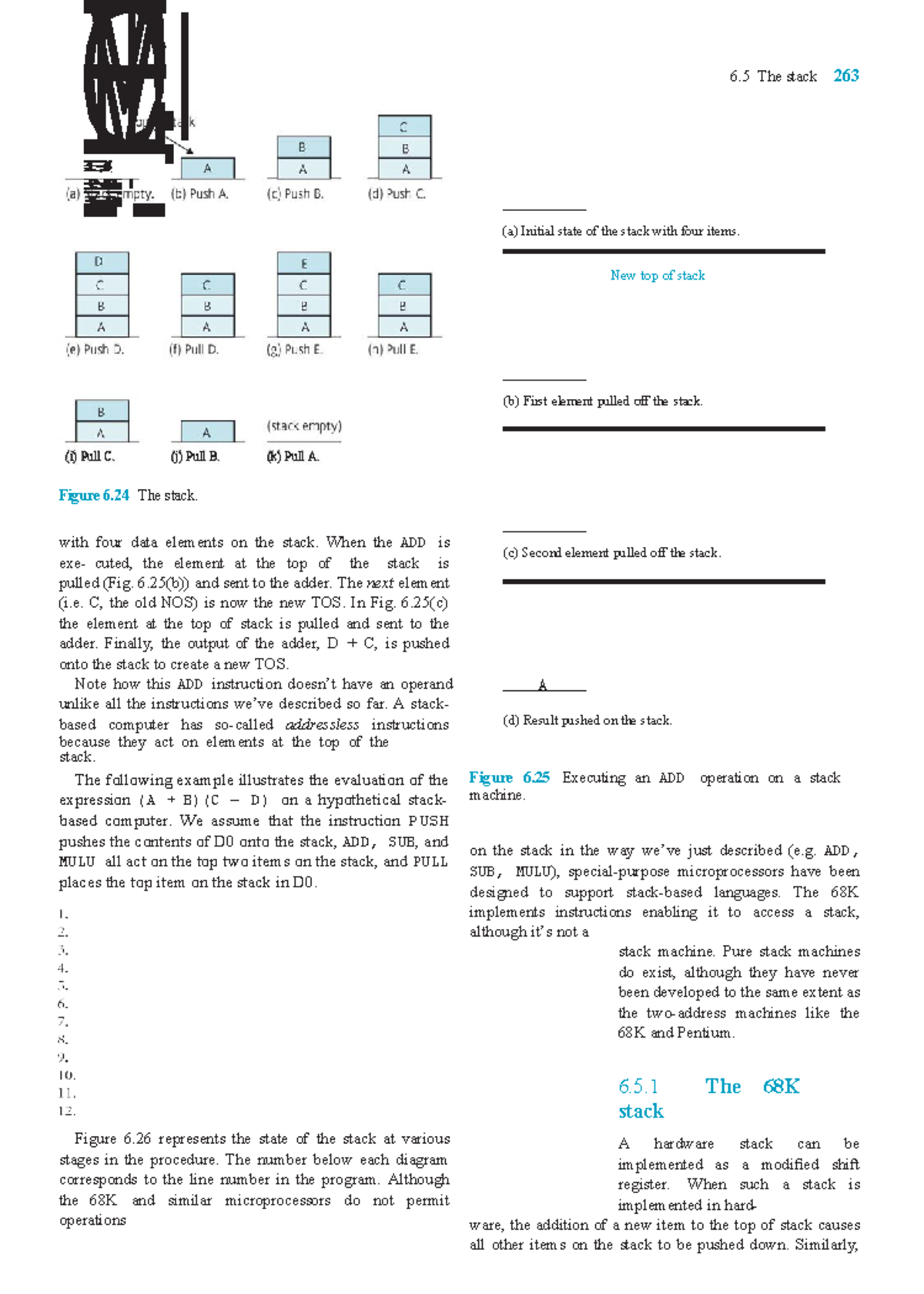 Principles of Computer Hardware Part271 Figure 6 The stack. 6 The