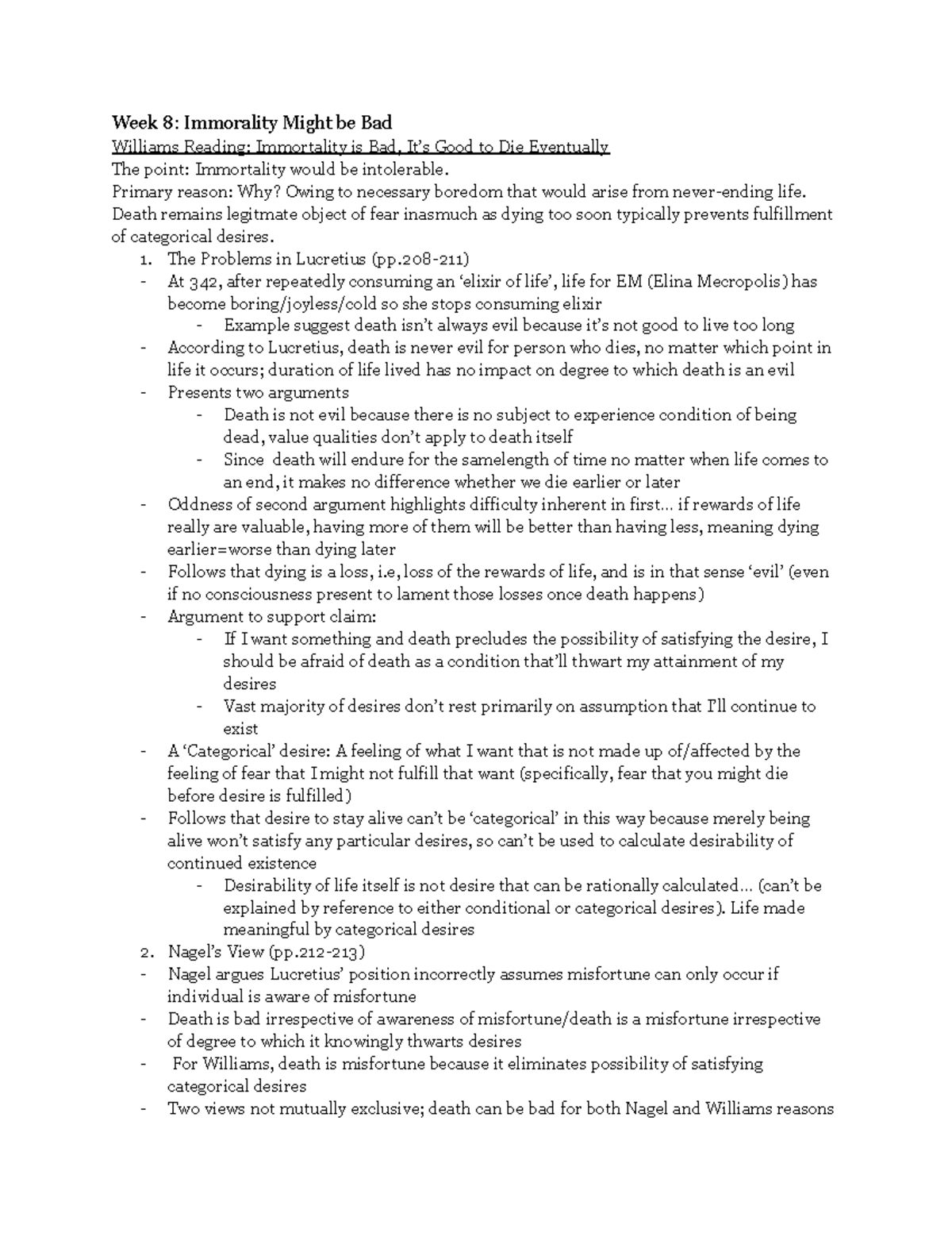 Philosophy 2073 - Week 8 - Philosophy 2073F/G - UWO - Studocu