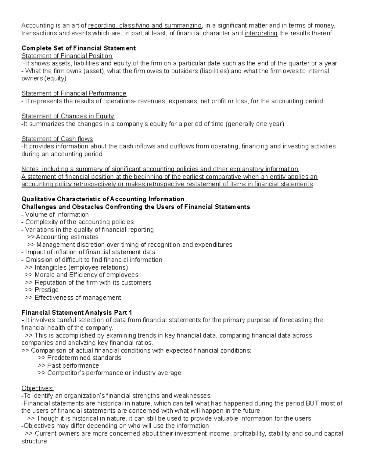 Strategic Business Analysis - Accounting is an art of recording ...