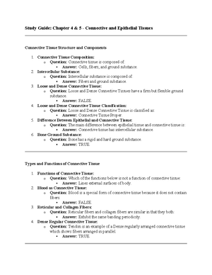 Histology Lecture Study Guide Chapter 1 - Study Guide Chapter 1 1. The ...