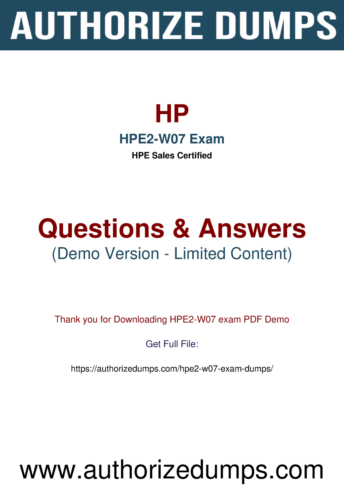 Exam HPE2-W07 Preparation