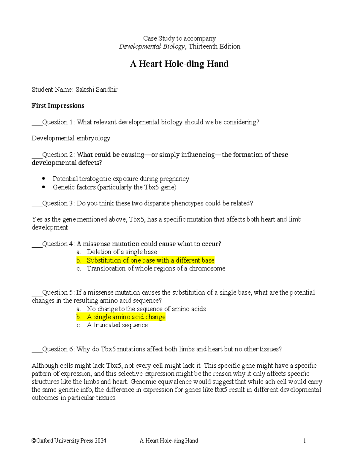 Case Study Chapter 3 A Heart Hole-ding Hand Handout - Sakshi Sandhir ...