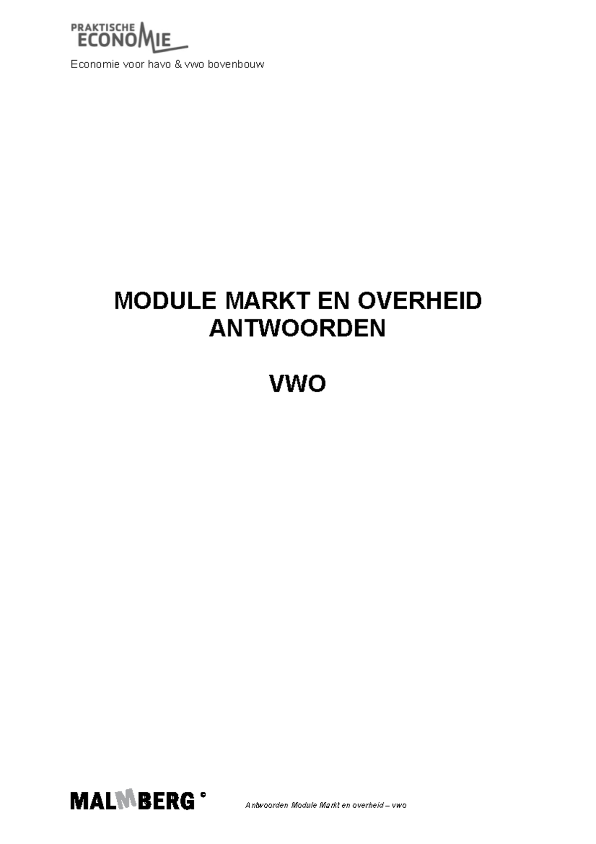 VWO%20Markt%20en%20Overheid - Economie Voor Havo & Vwo Bovenbouw ...