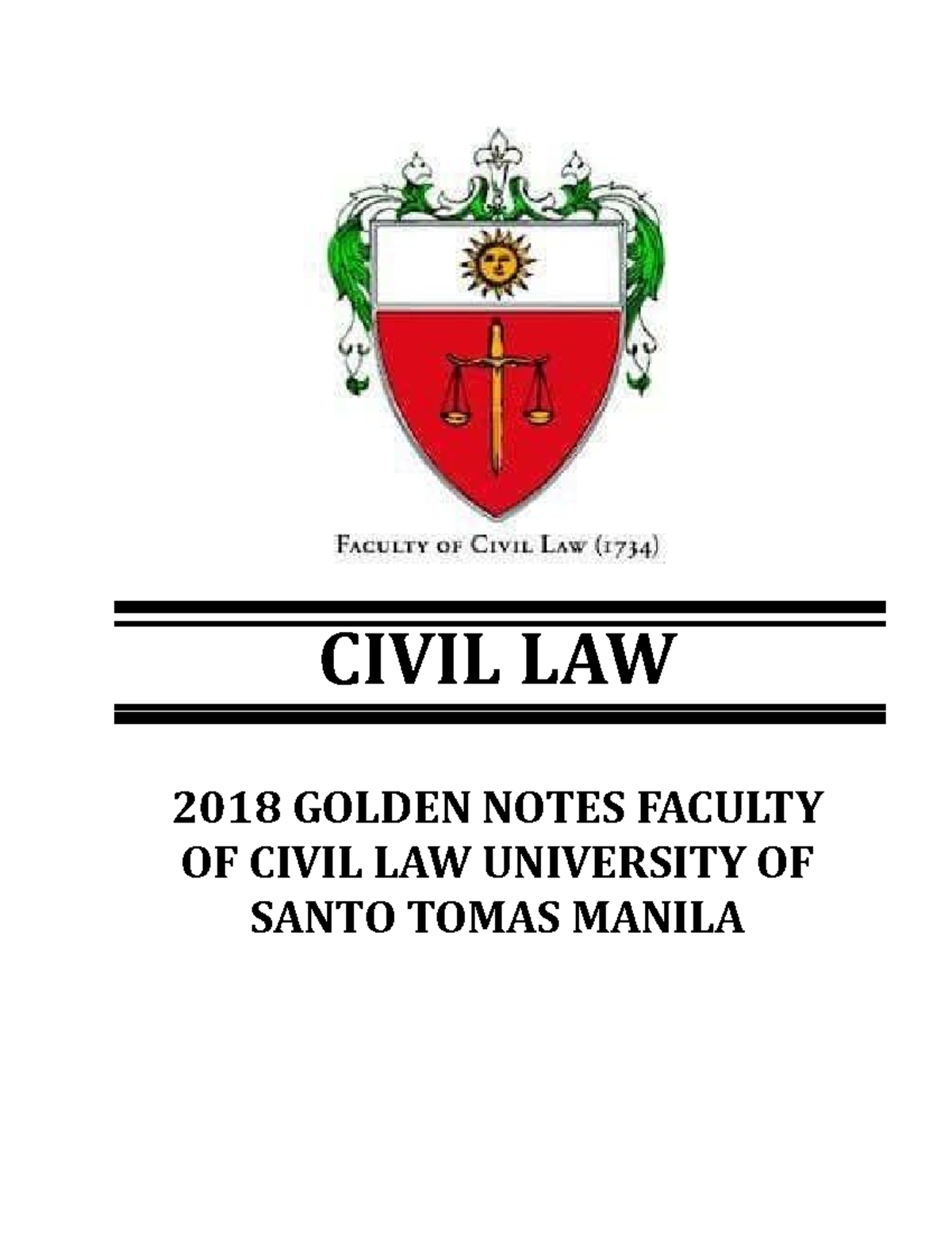 Govcodes - CIVIL LAW 2018 GOLDEN NOTES FACULTY OF CIVIL LAW UNIVERSITY ...