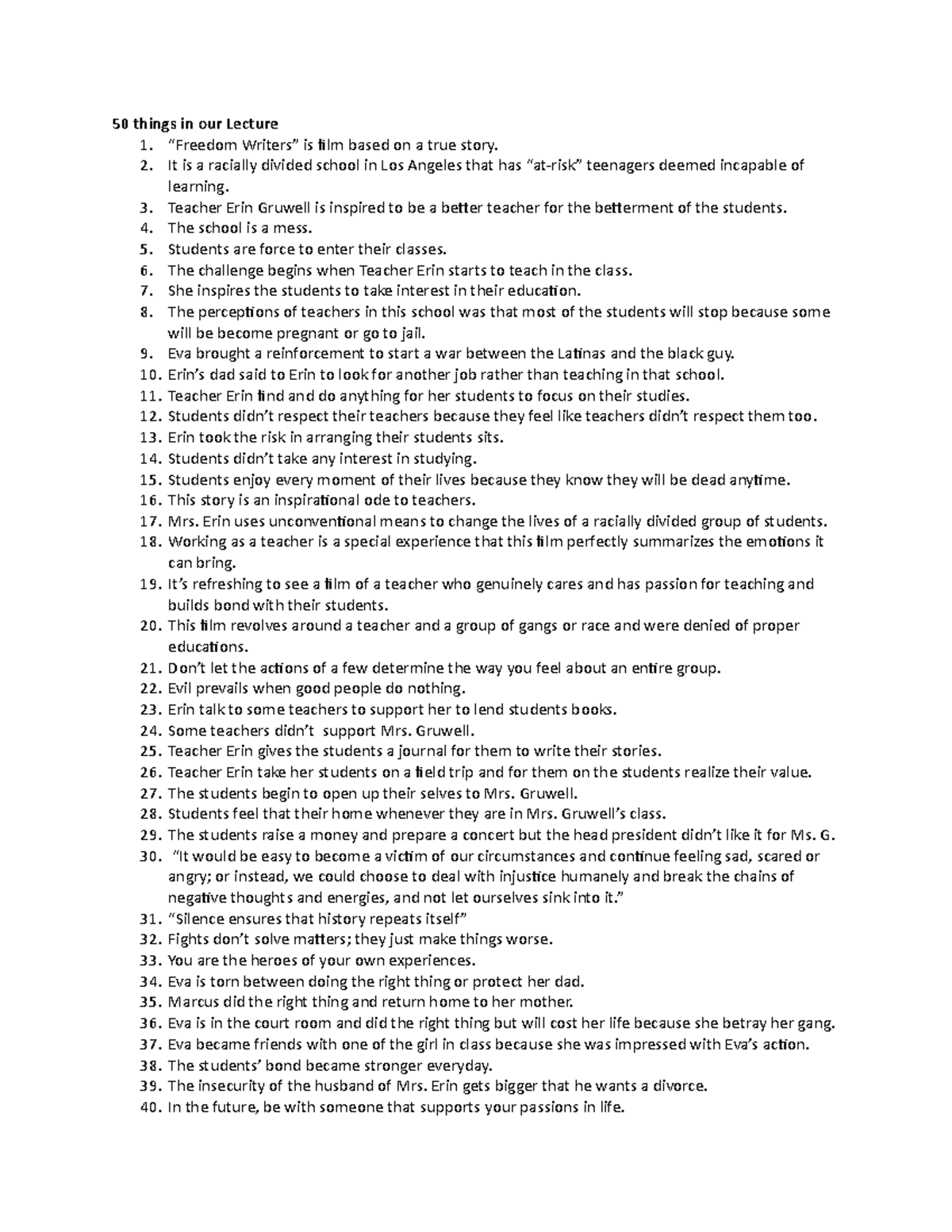 Thirty things in our lecture in Art Appreciation - 50 things in our ...