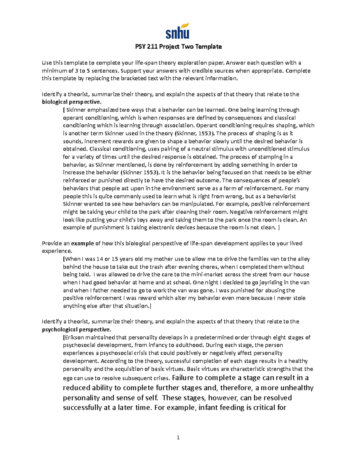 PSY 211 Project Two Template PSY 211 Project Two Template Use this PSY 211 Project Two Template PSY 211 Project Two Template Use this