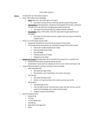 IBIS MS Excel Lab 1 - week 2 - INF10009 Introduction to Business ...