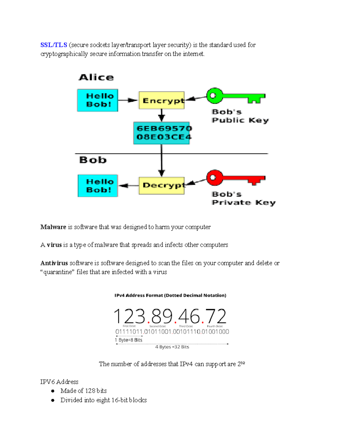 Computer Science Notes SSL/TLS (secure sockets layer/transport layer