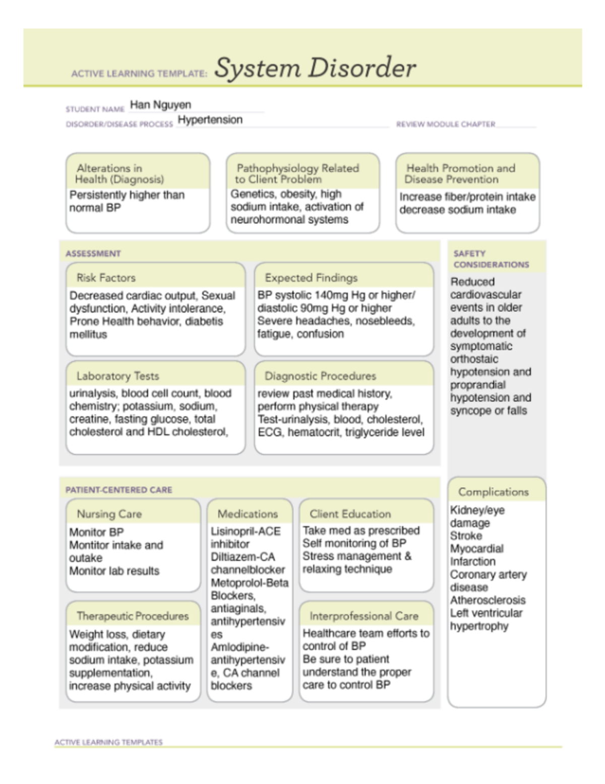 1 ATI Template - ATI Remediation - MED765 - Studocu