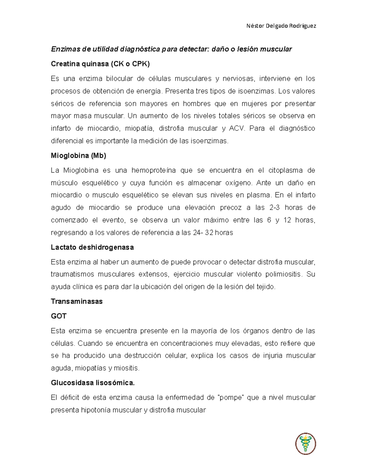 Ejercicio por cpk elevada