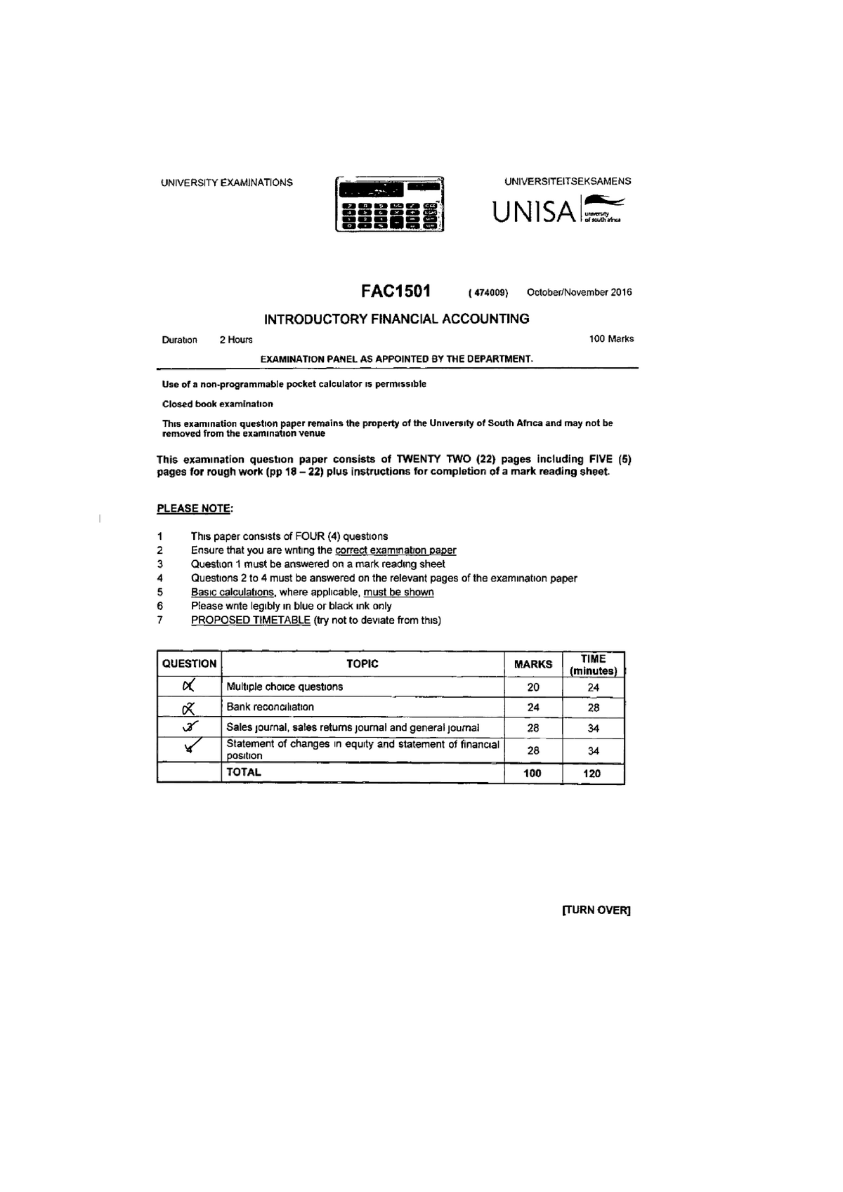 FAC1501-Exam-pack - FAC1501-Exam-pack - FAC1501 - Studocu