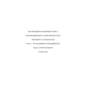 Ch03 - Assignment - !"#$"%&&'($)*#$'+)%(,)-./'$() !"#$%$&!'"()*& - Studocu
