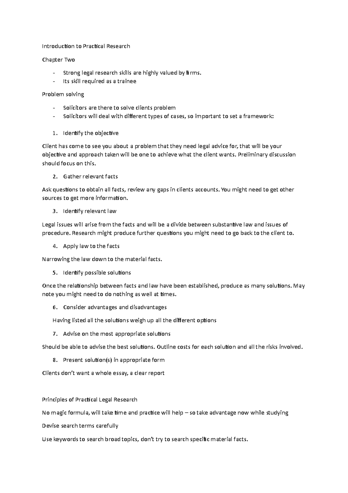 Introduction to Practical Research Book Notes - Introduction to ...