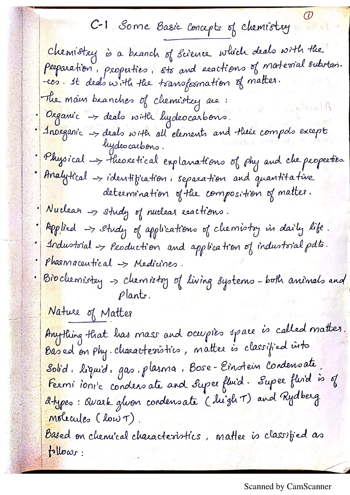 Some basic concepts of chemistry notes - Studocu