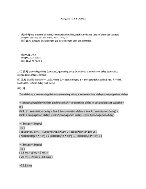 Assignment 2 Solution - Assignment 2 Solution 1. (i) [0. 2 ] The ...