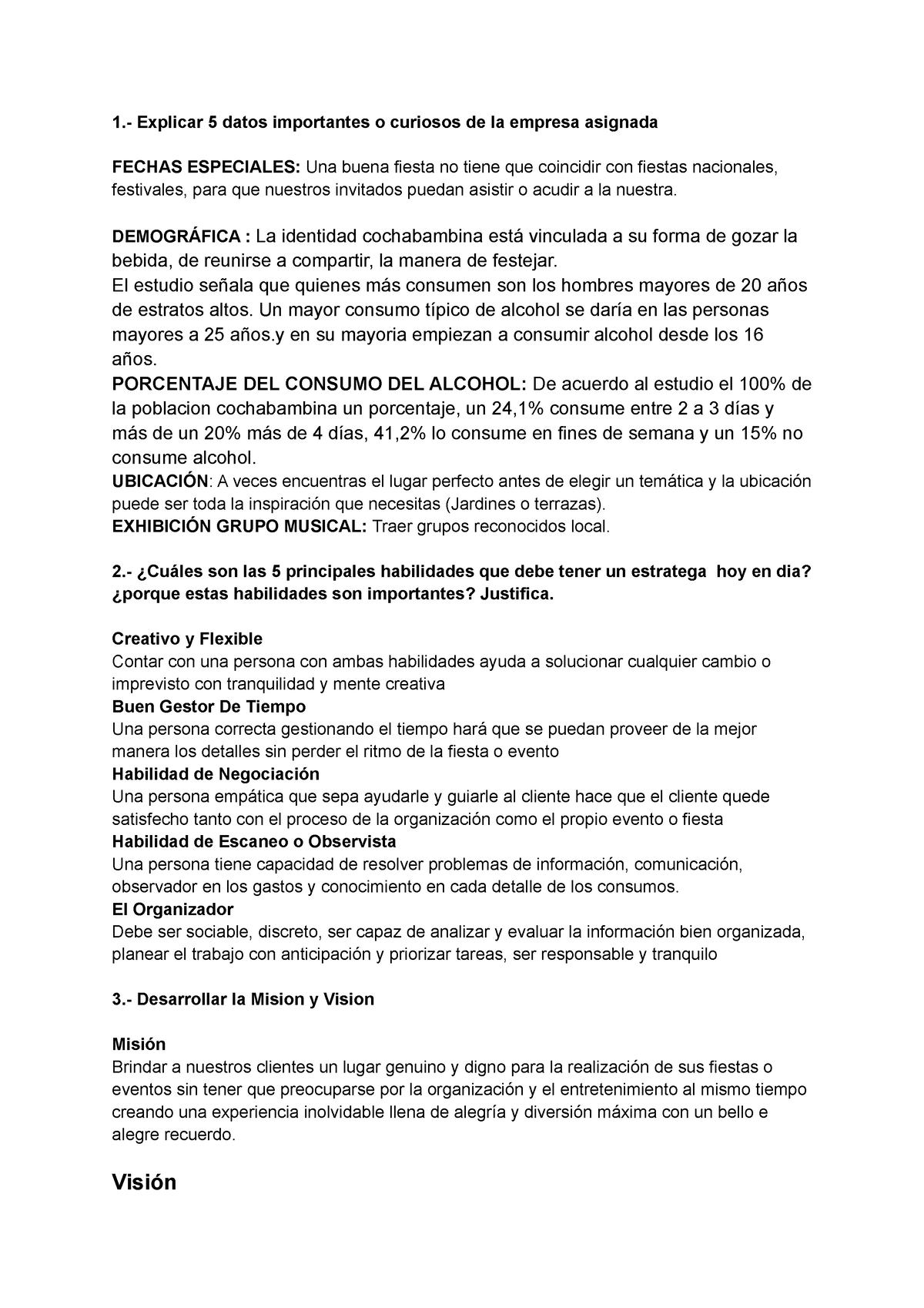 Marketing Publicidad 1 Explicar 5 Datos Importantes O Curiosos De La Empresa Asignada