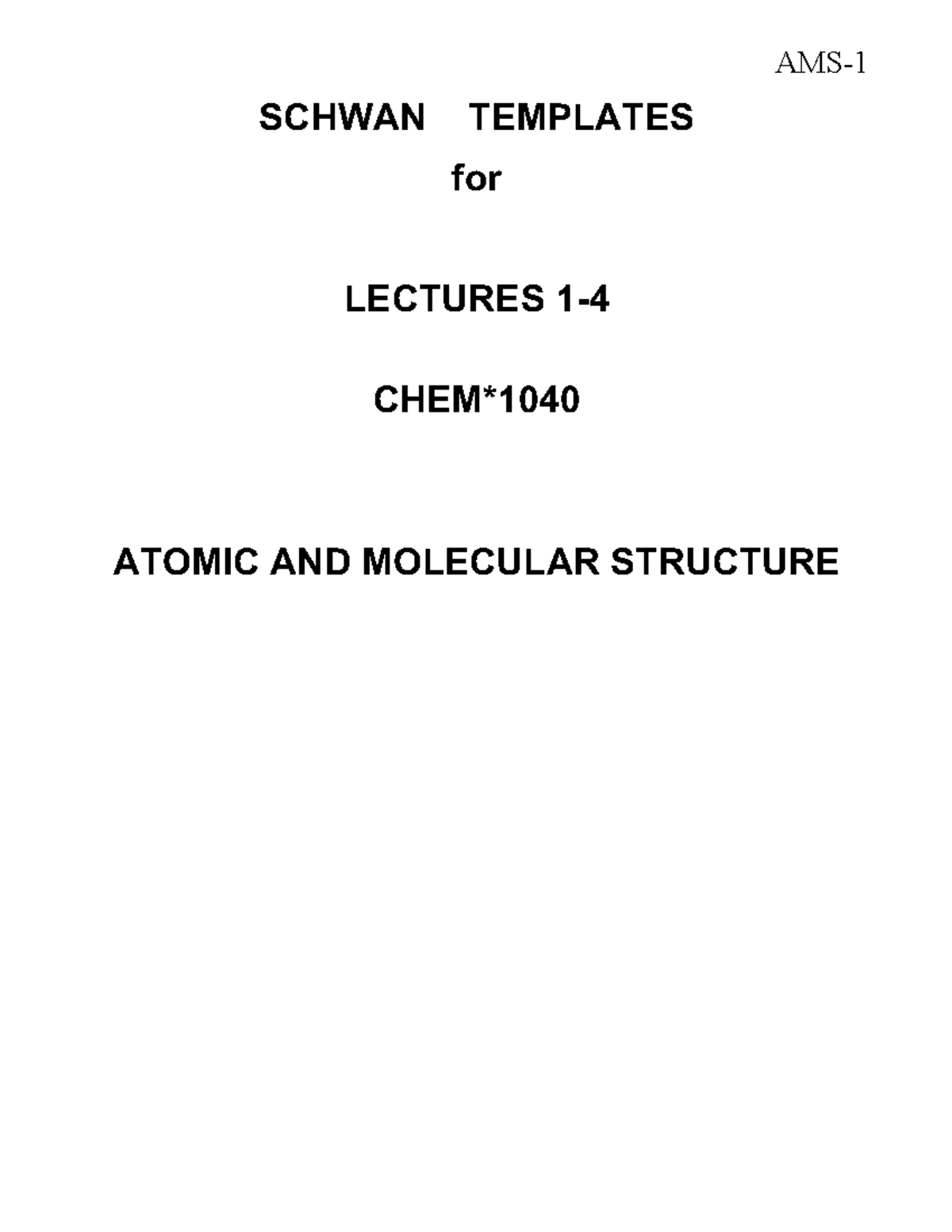 Atomic and Molecular Structure templates as Word F2021 - SCHWAN ...