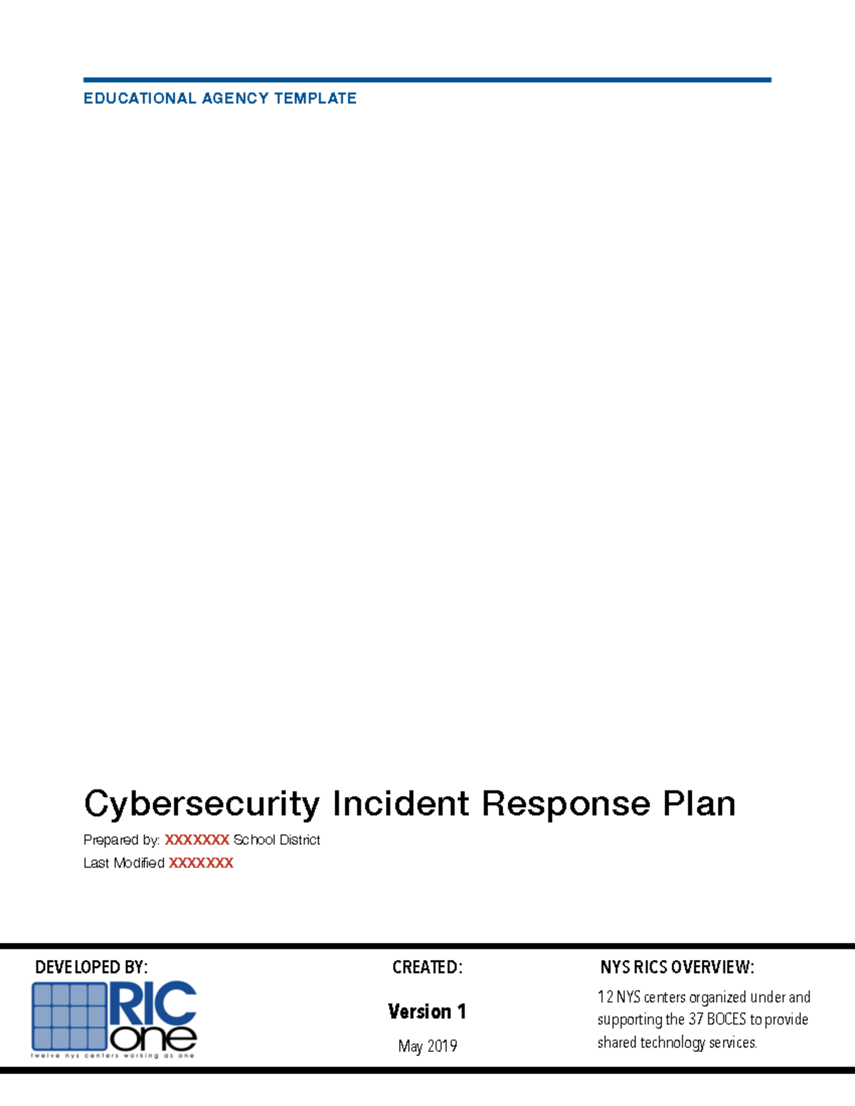 Incident Response Plan Template - Cybersecurity Incident Response Plan ...