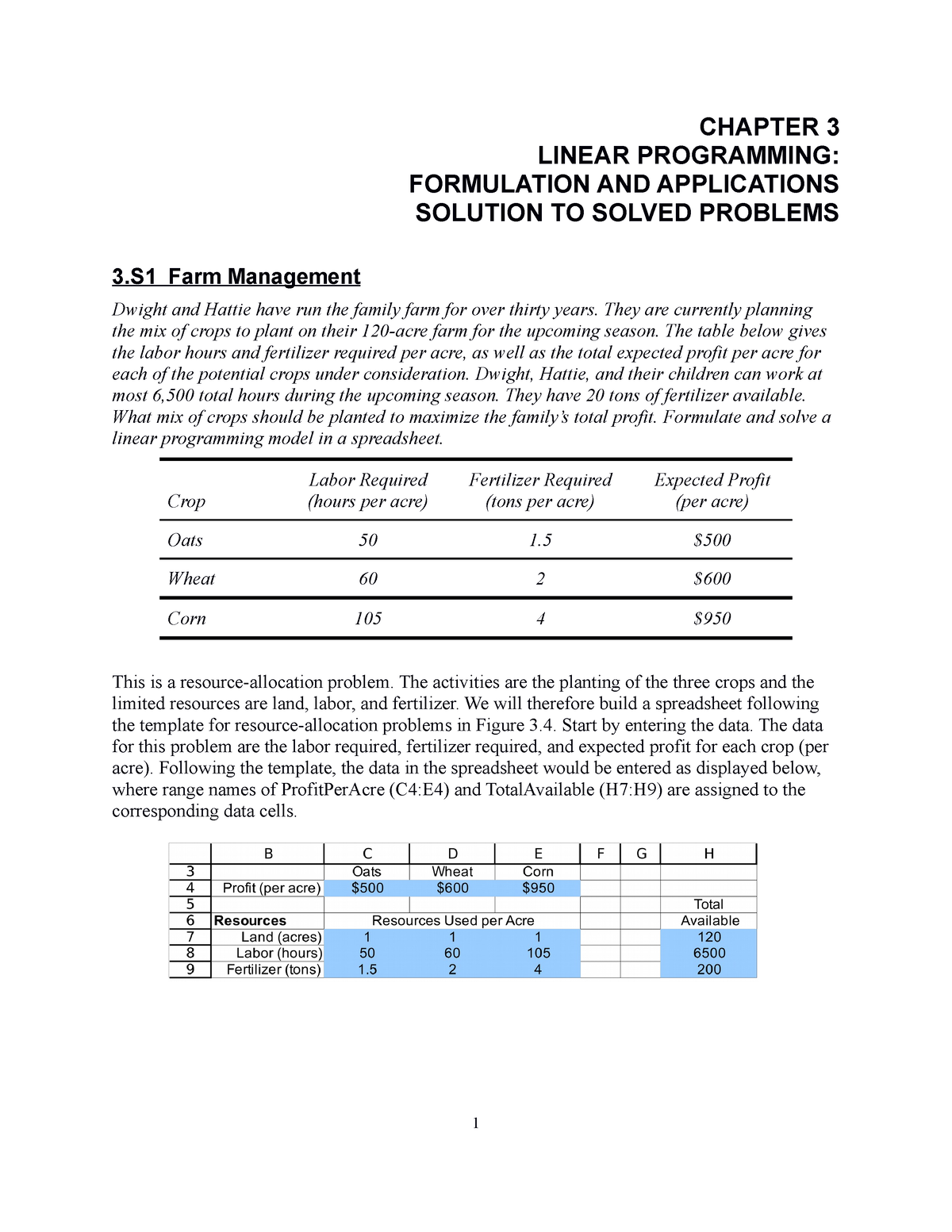 Chap003 - From Materials - CHAPTER 3 LINEAR PROGRAMMING: FORMULATION ...